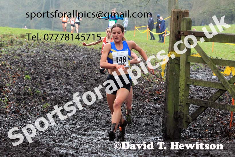 Senior Womens 2023 Northern Cross Country Champs., Witton Park, Blackburn. Photo: David T. Hewitson/Sports for All Pics